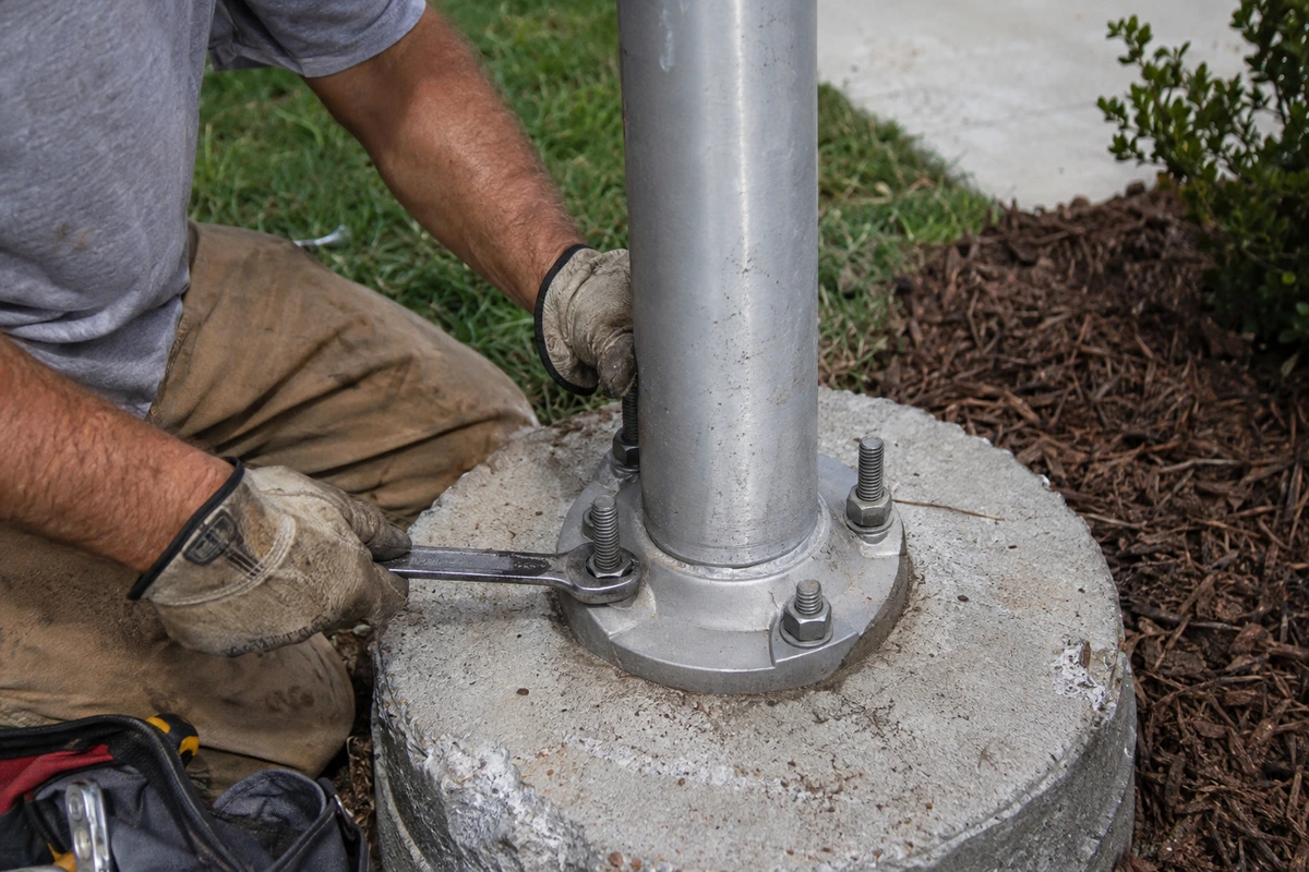 Flagpole installation and repair contractor